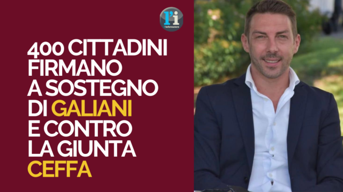 Caso Galiani, ribellione in città: 400 firme contro l'amministrazione.  E intervengono assessori e consiglieri di Forza Italia: abbiamo dovuto accettare la sua cacciata , la giunta era compromessa