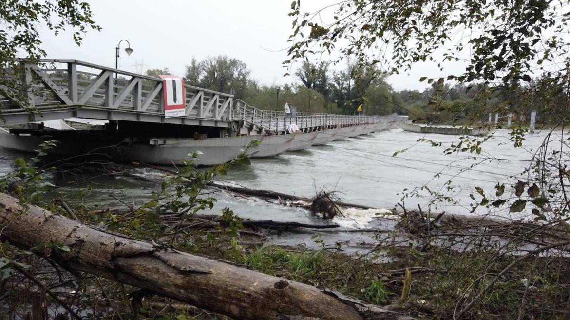 È stato riaperto il ponte di barche di Bereguardo