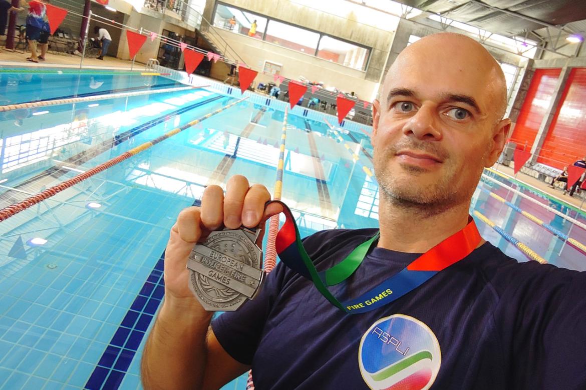 Nuoto, Europei delle forze di polizia: Cechetto è argento nei 100 dorso