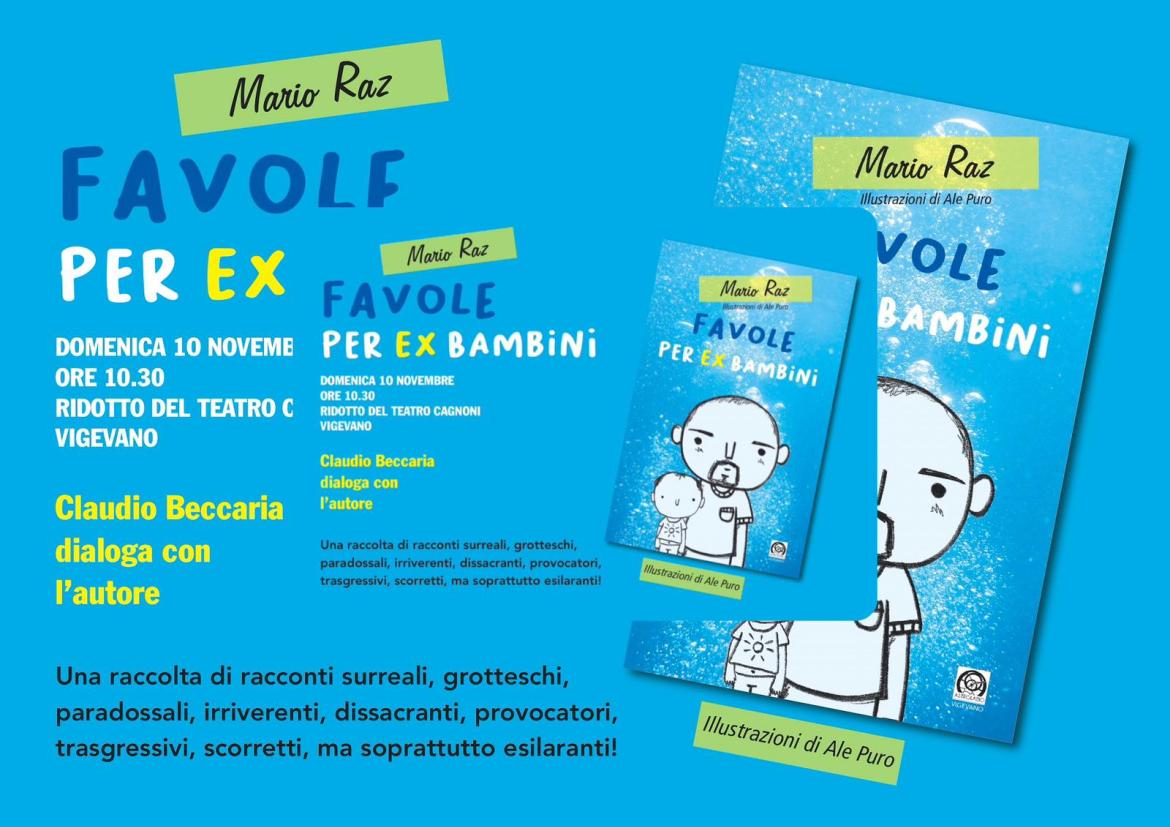 Favole per ex bambini: il comico Raz diventa scrittore