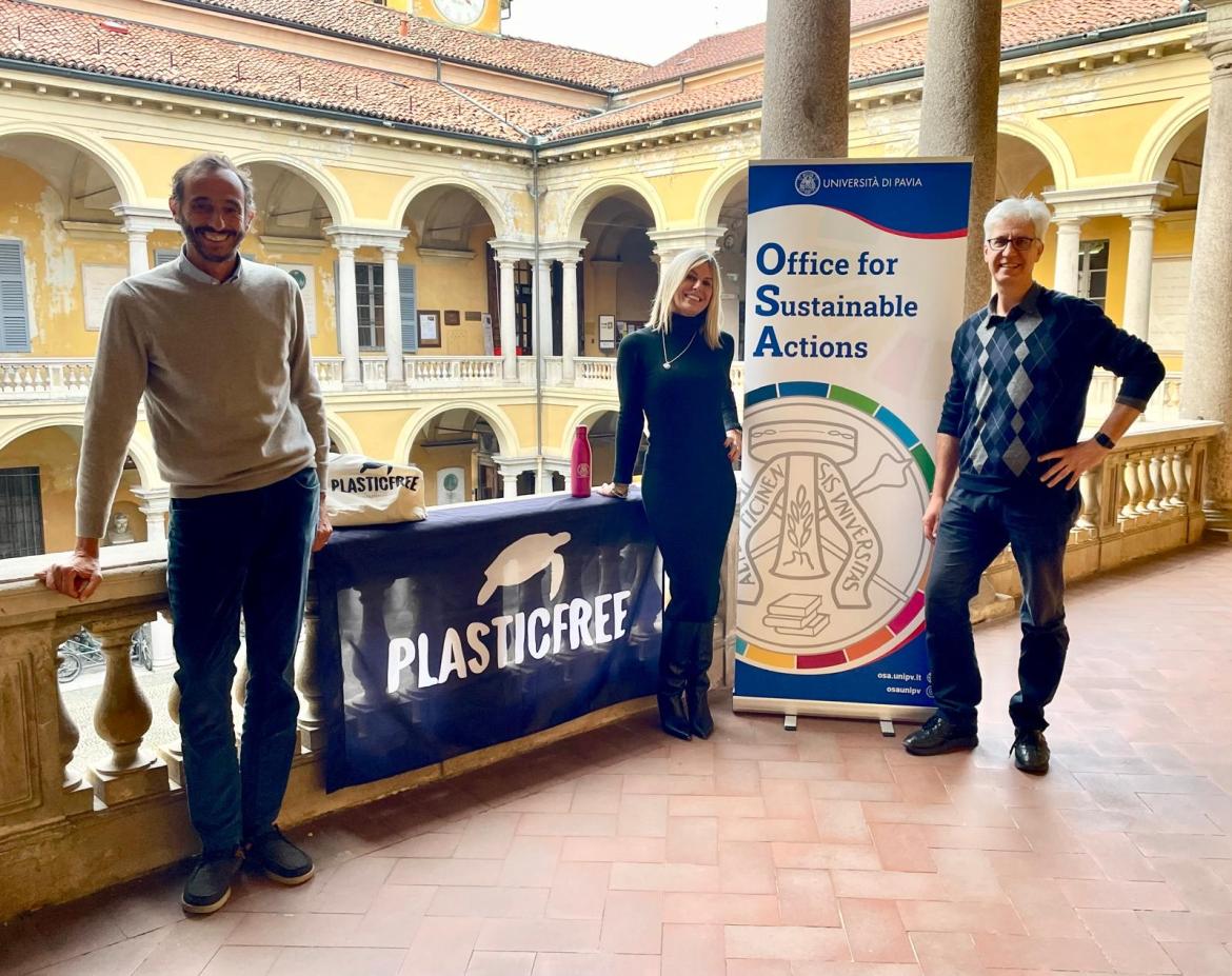 Stop alla plastica: patto di collaborazione tra Università di Pavia e Plastic Free