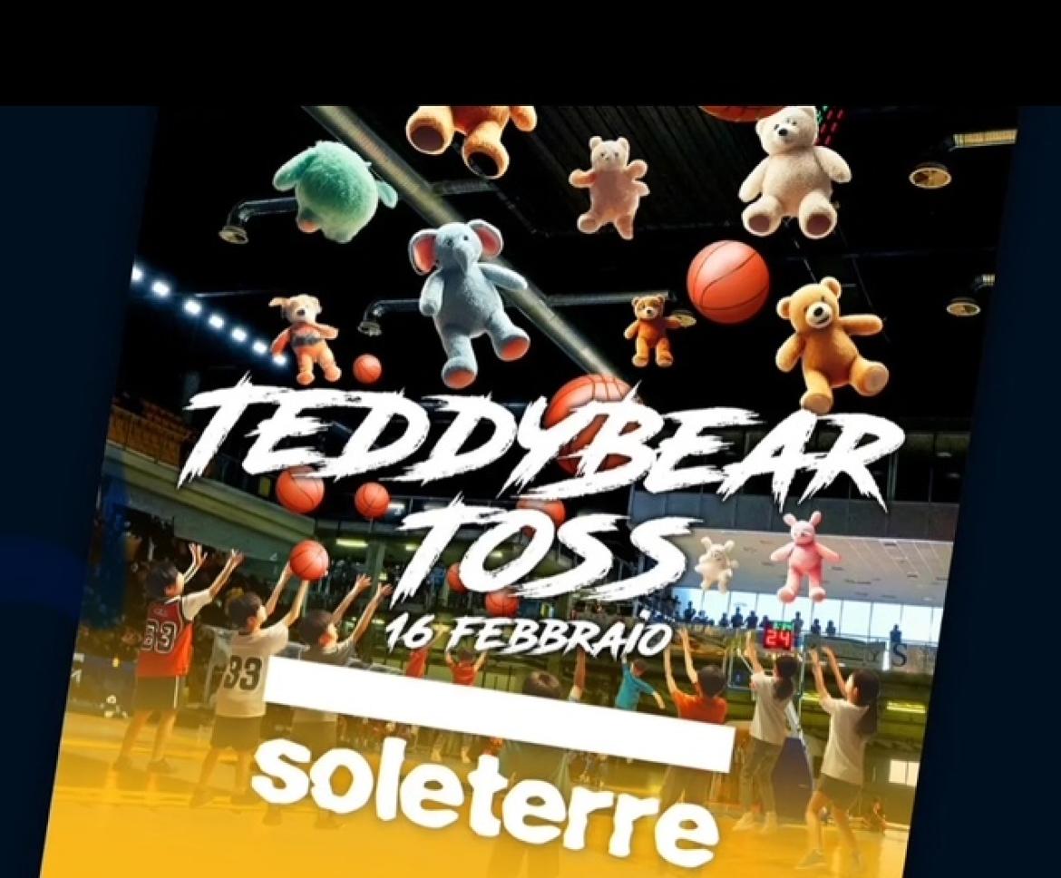 Basket, serie A2: domenica 16 febbraio si terrà il "Teddy Bear toss"