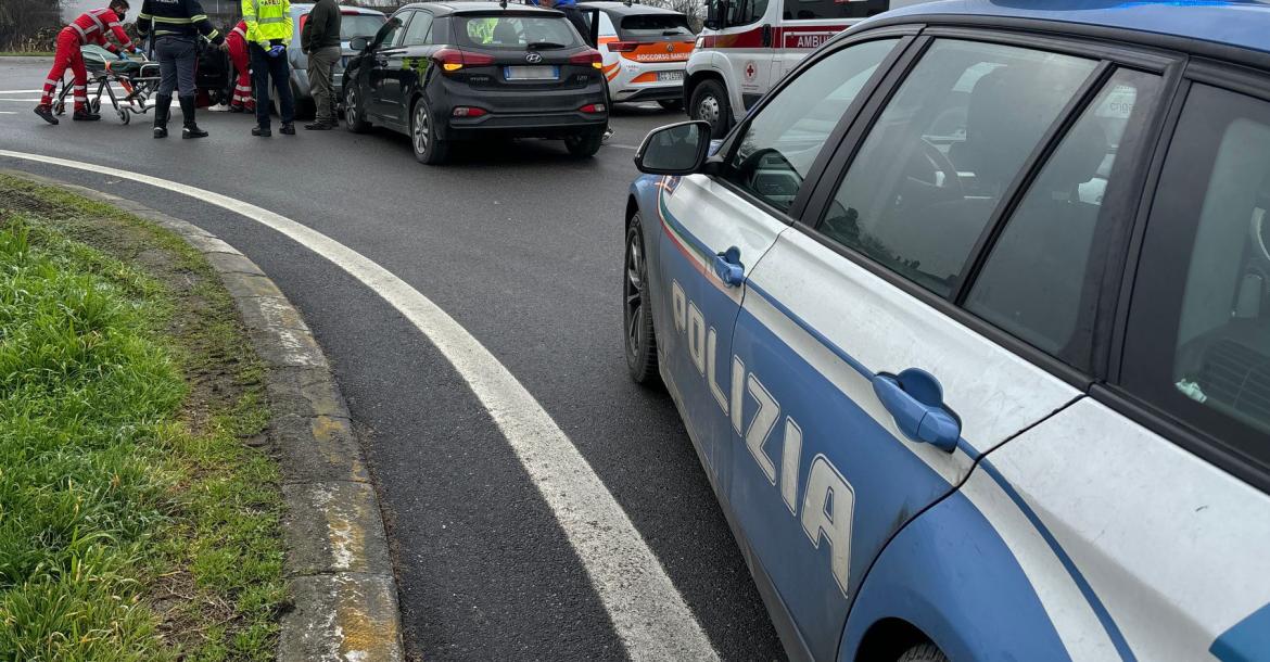 Sartirana: incidente in prossimità dell’incrocio, una persona ferita