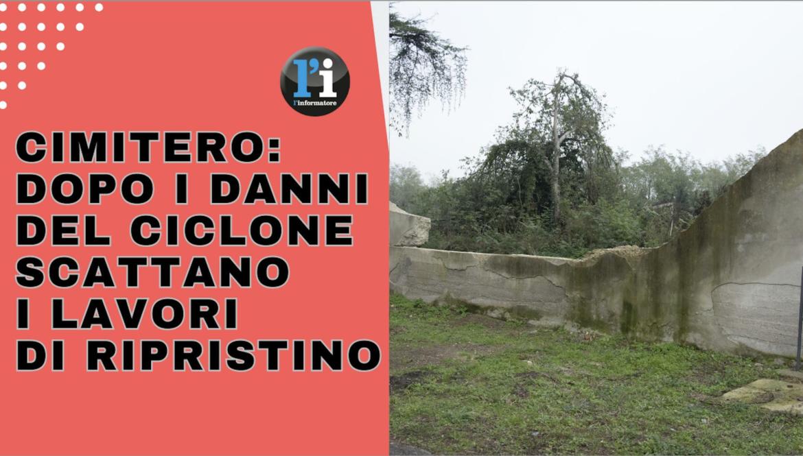 Cimitero, al via i cantieri per la sistemazione dei danni provocati dal ciclone Poppea