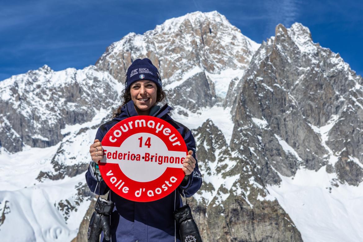 Courmayeur, la pista 14 dedicata a Federica Brignone, unica azzurra ad avere vinto la Coppa del Mondo Generale