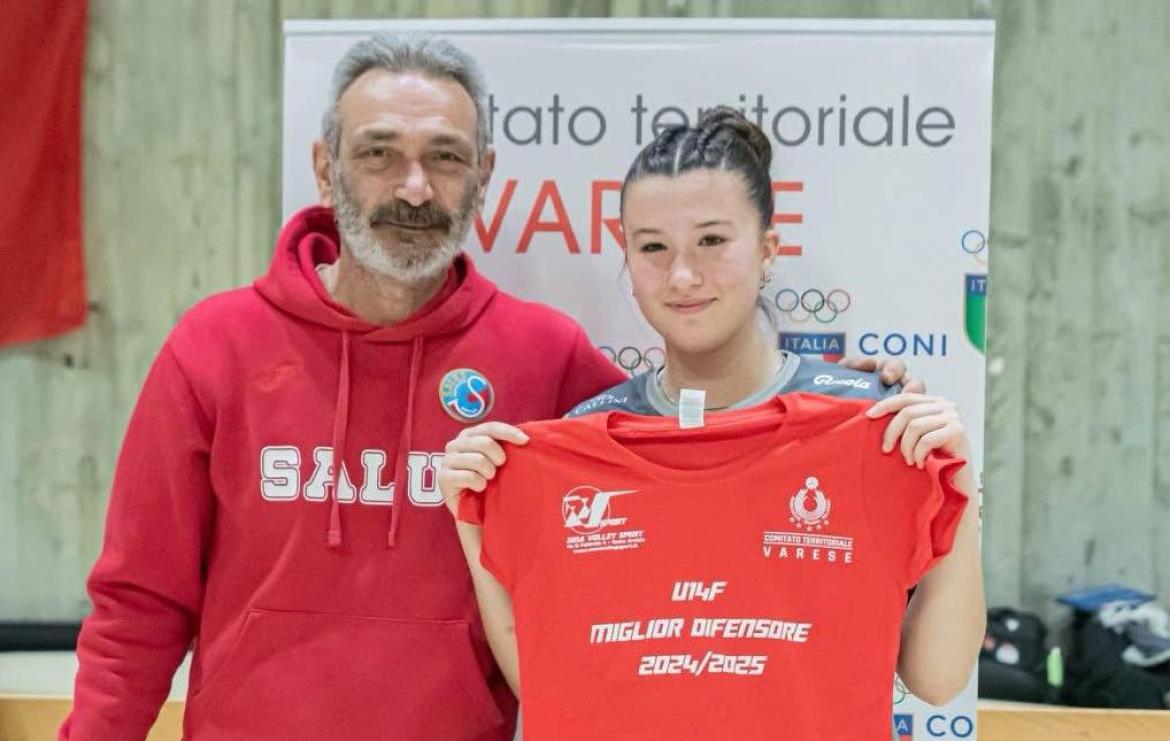 Volley femminile, la vigevanese Emma Vallin campionessa provinciale Under 14 con la Co-Bit Uyba Busto Arsizio