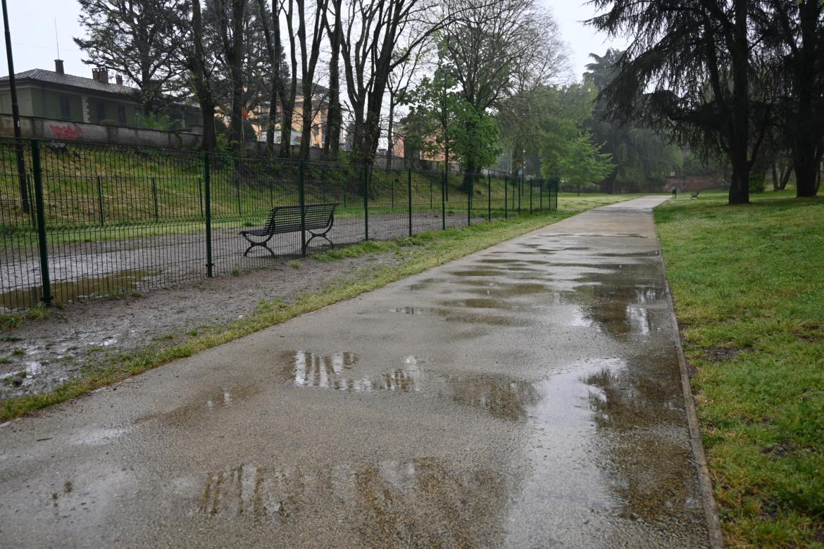Il parco della Repubblica riqualificato, ma fa ancora... acqua
