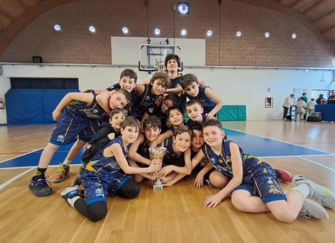 Basket giovanile, gli Scoiattoli Big 2016 della Cat Vigevano si aggiudicano la Bbf Easter Cup