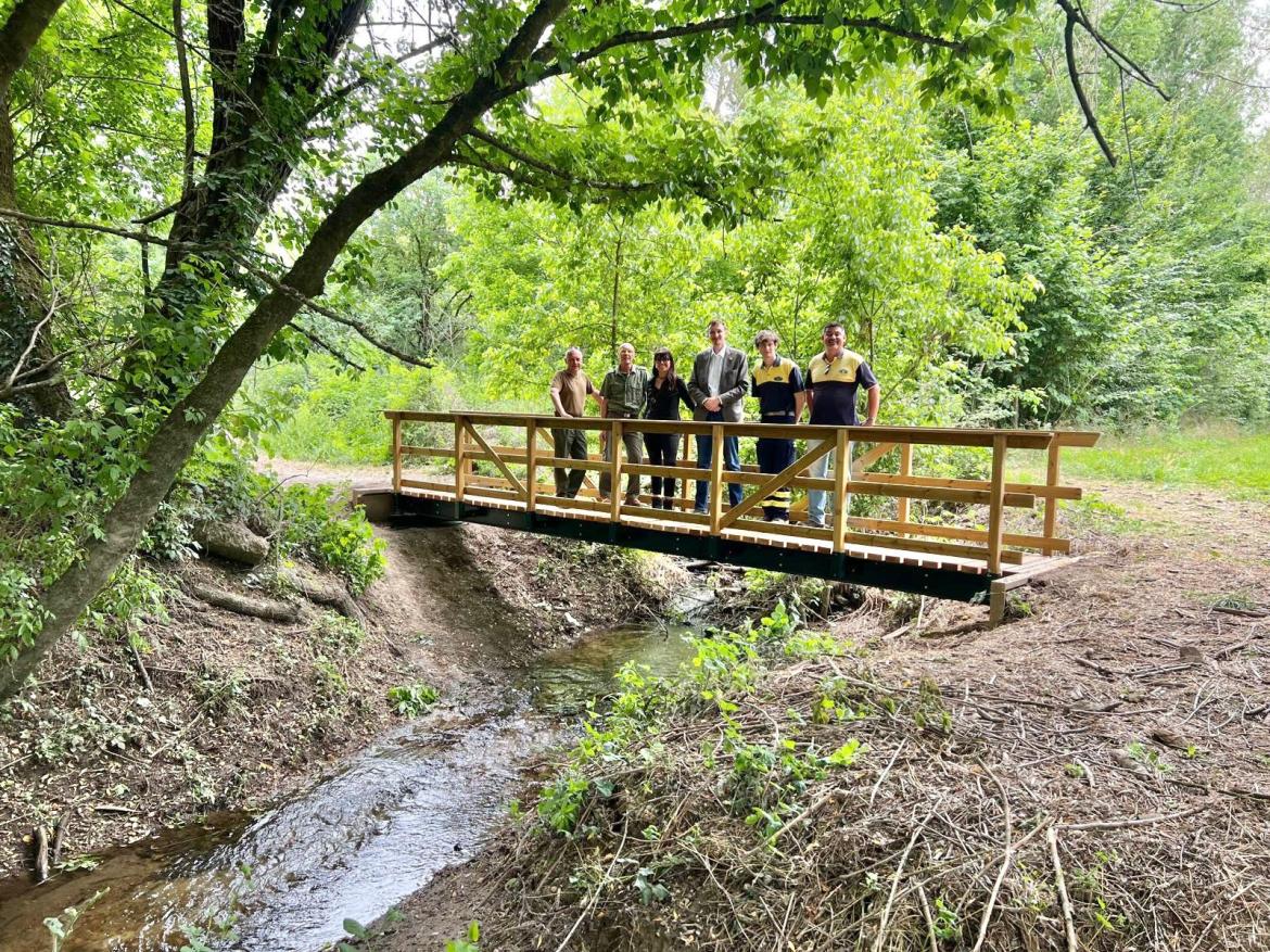 Nuova passerella sul torrente Rottone