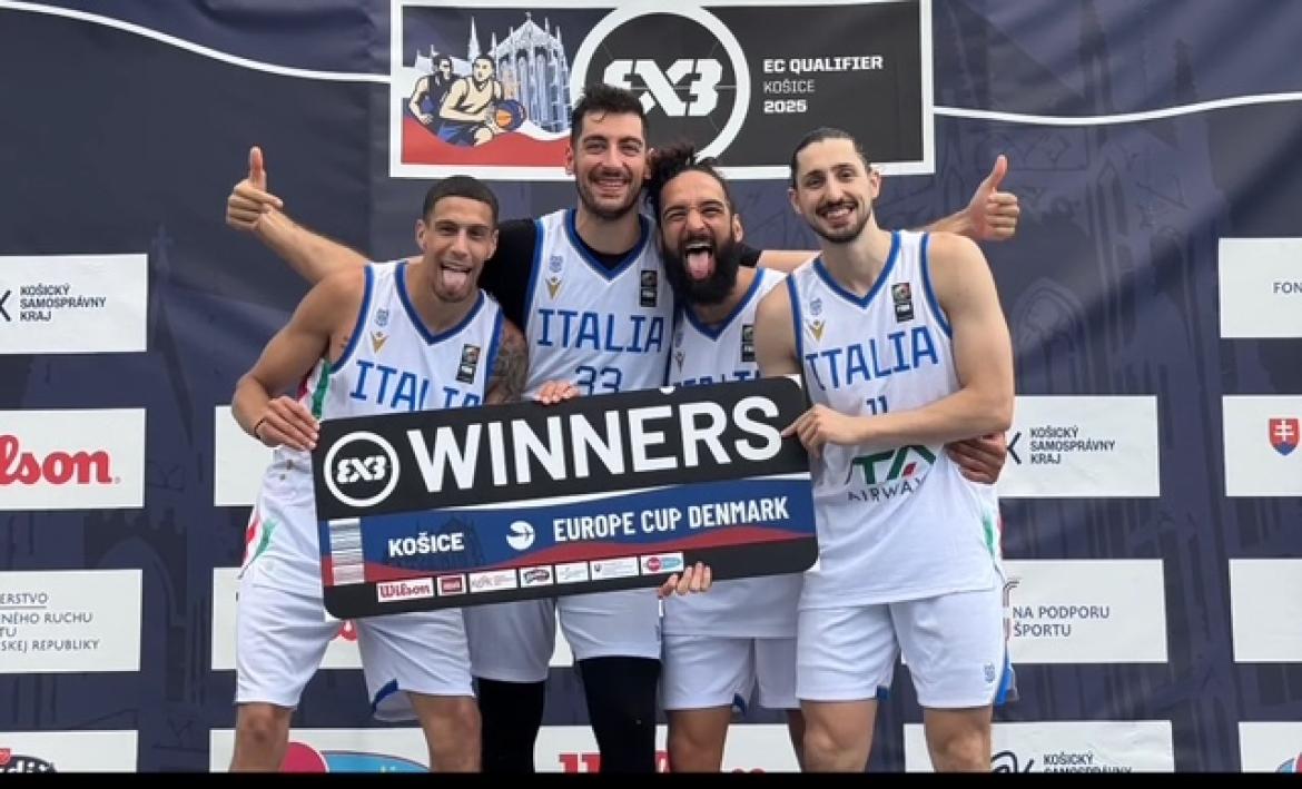 Basket 3x3, l'Italia di Peroni supera all'overtime il Montenegro e va alle finali della Fiba Europe Cup