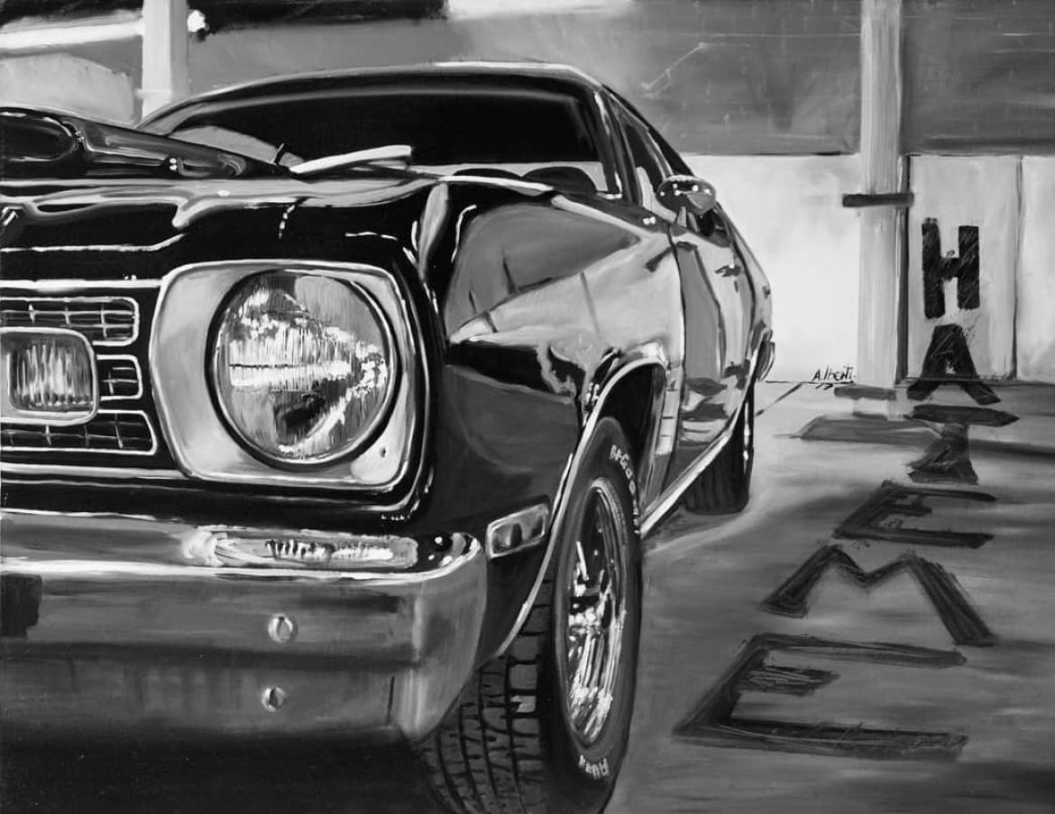 Le automobili decadenti di Iberti: dipinti dalle strade americane
