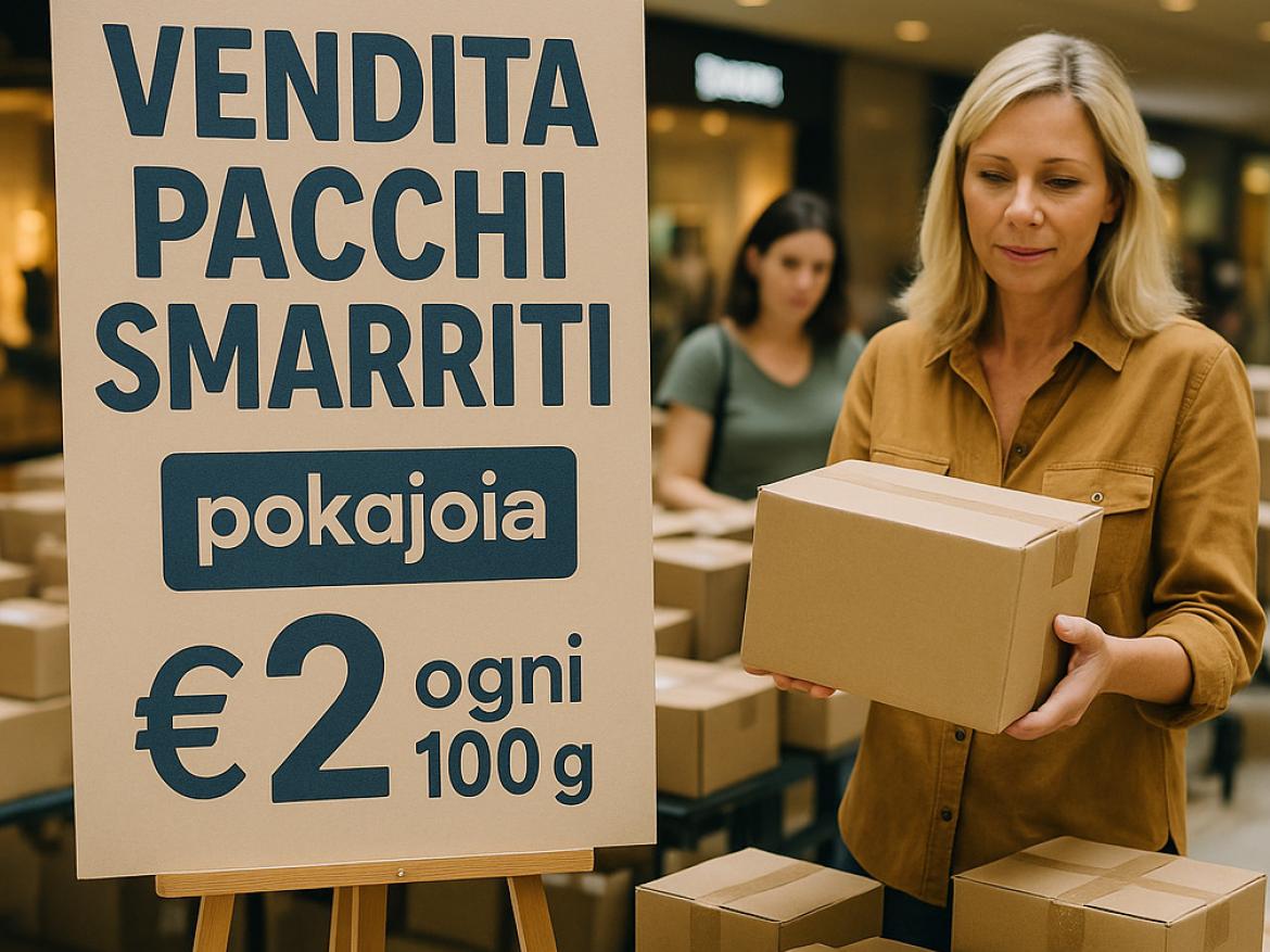Arrivano i pacchi smarriti: al Ducale si compra… al buio!