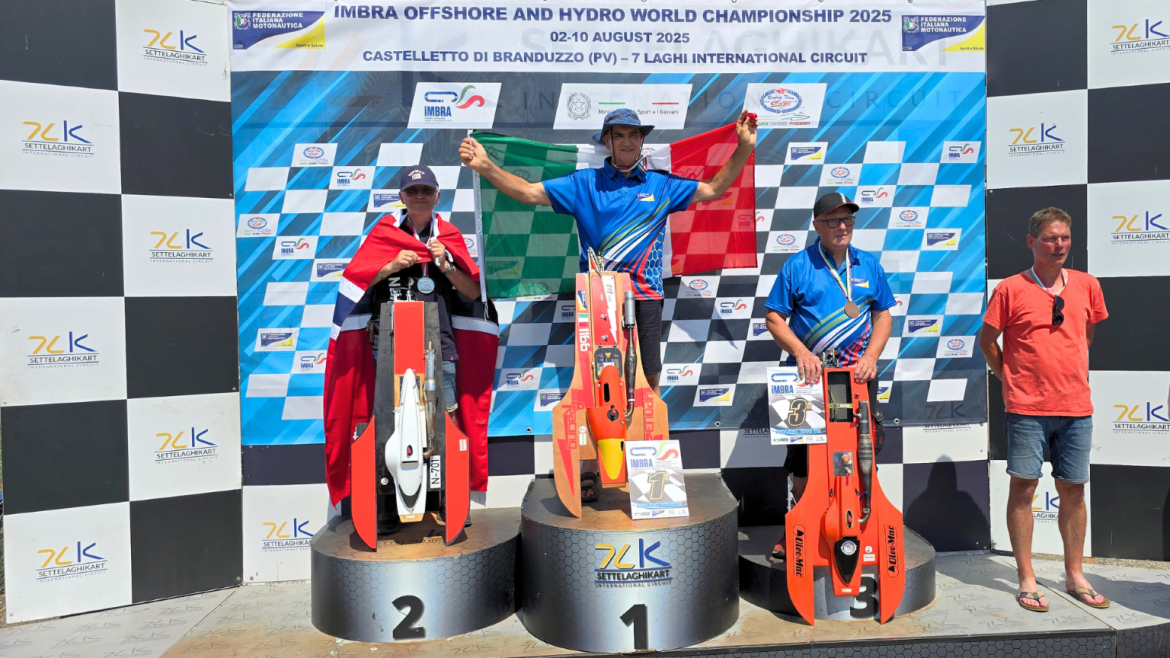Conclusi i mondiali di motonautica radiocomandata a Castelletto di Branduzzo