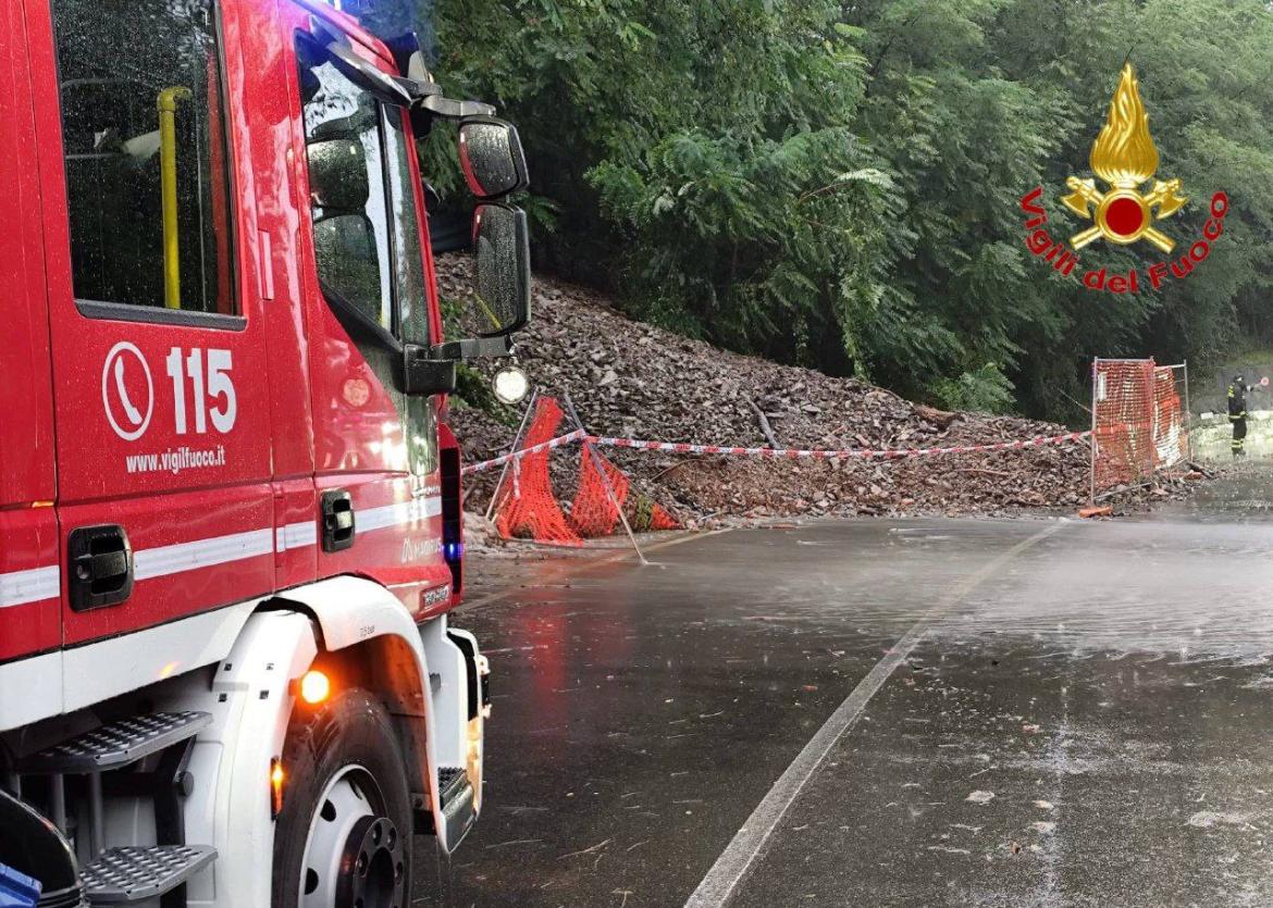 Maltempo in Lombardia, squadre dei vigili del fuoco di Pavia in supporto a Como e Monza