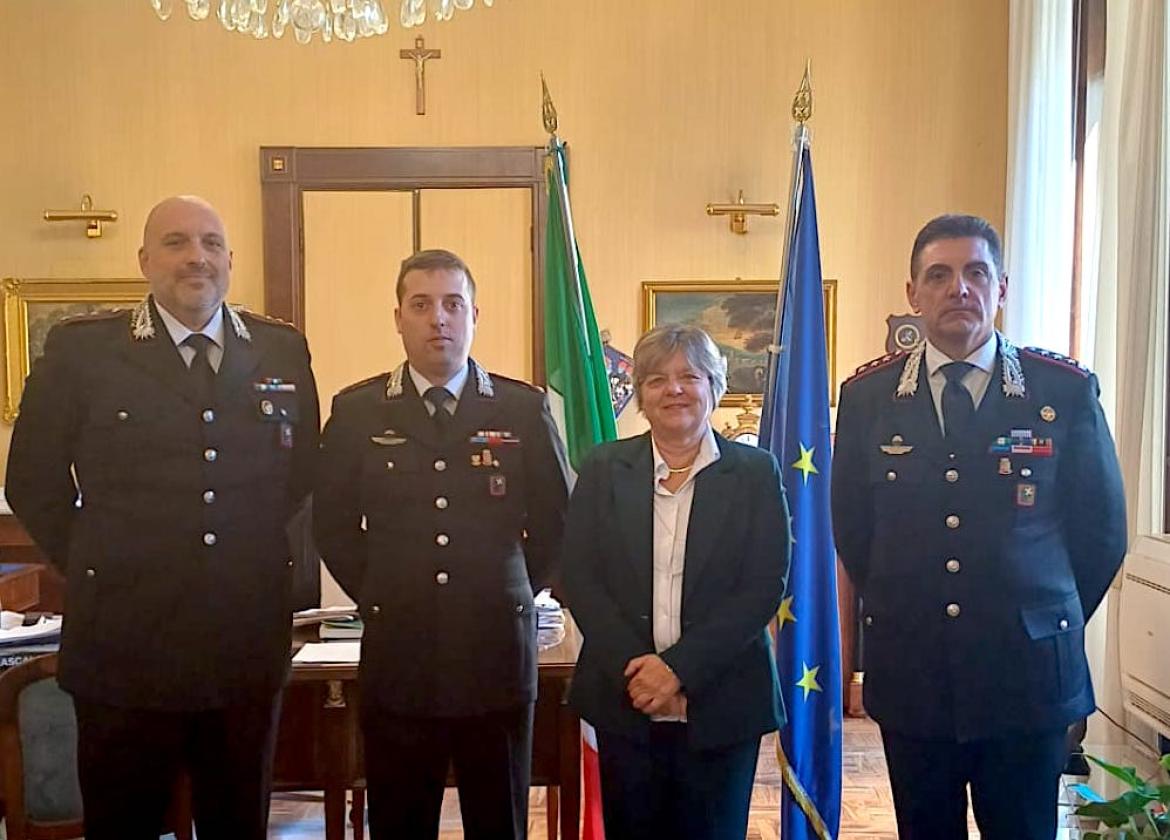 Il prefetto di Pavia incontra il nuovo Comandante della Compagnia di Vigevano