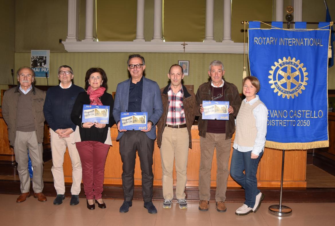 Le immagini della vecchia Vigevano nel calendario 2026 del Rotary Castello