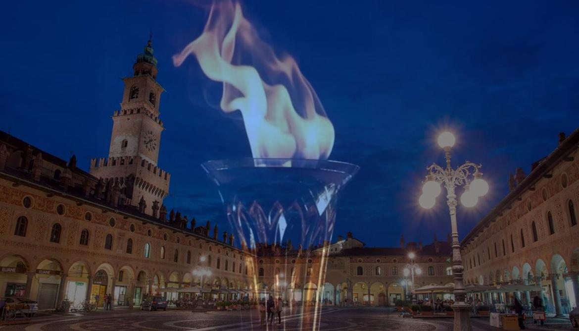 Vigevano, tutto pronto per il passaggio della fiaccola olimpica