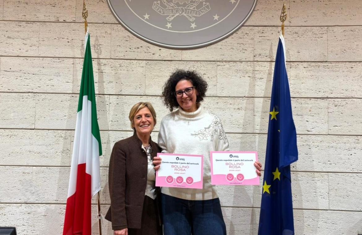 Salute donna, Maugeri premiata da Fondazione Onda: 3 Bollini Rosa a Pavia e 2 a Milano