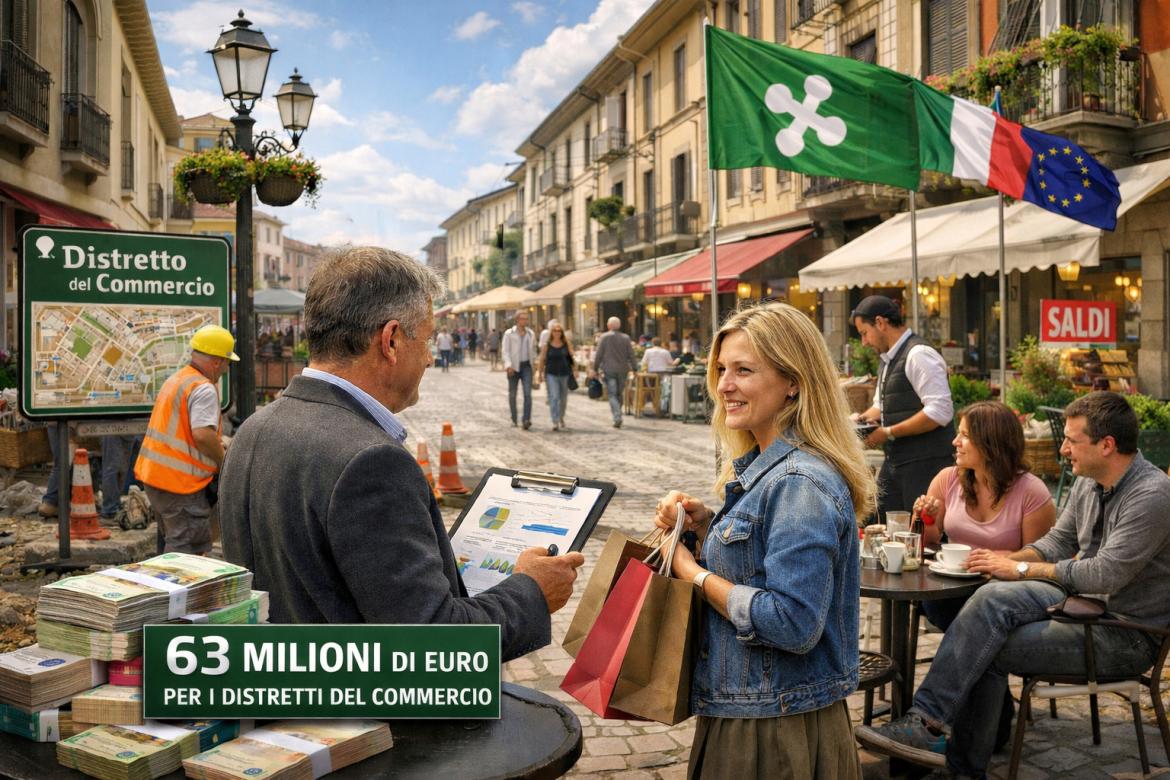 Distretti del Commercio lombardi, dalla Regione arriveranno 63 milioni