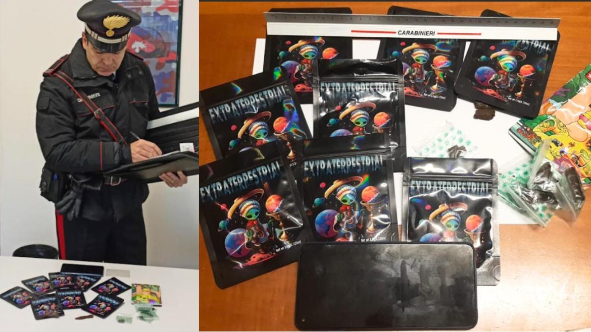 Vigevano: aveva nascosto le dosi di hashish  nelle buste delle figurine