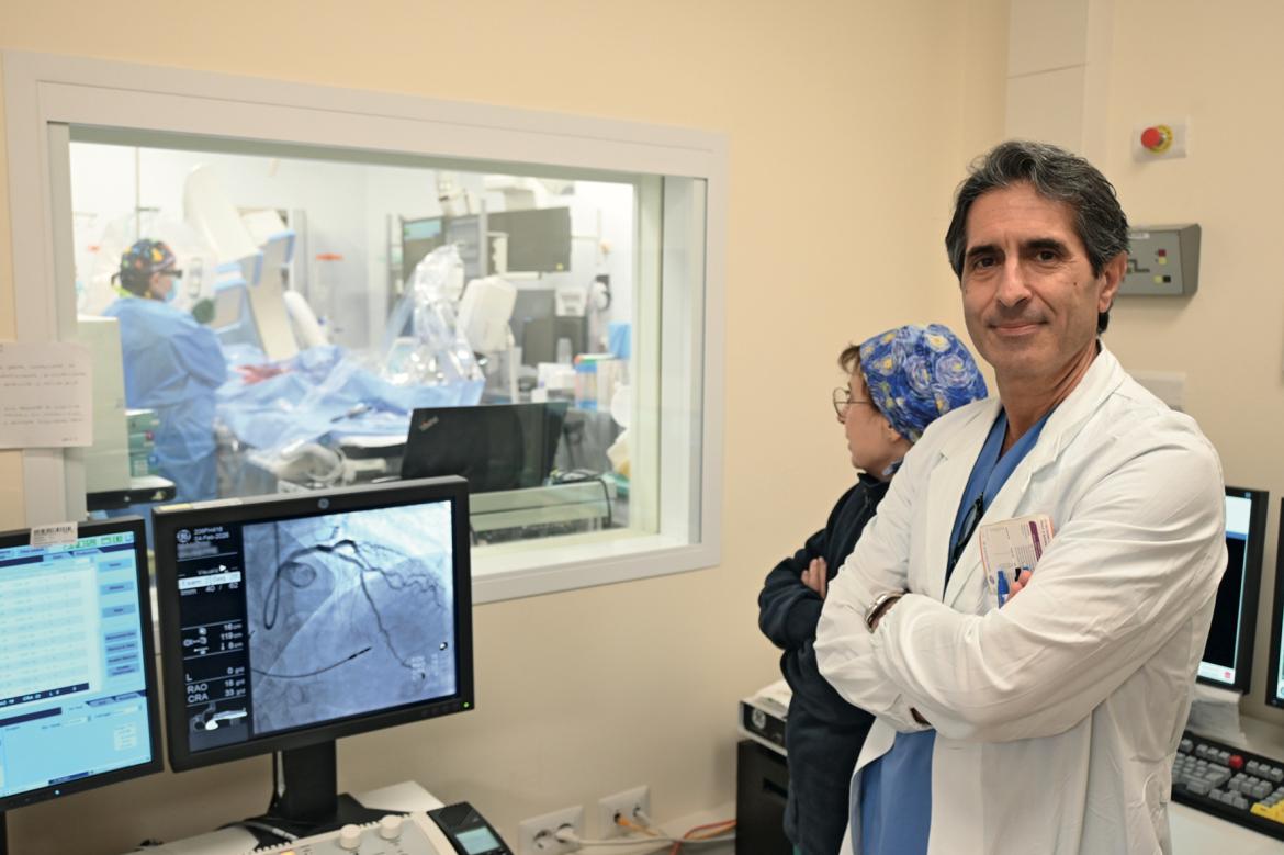 Sala di Emodinamica pi&ugrave; completa con le ecografie intravascolari