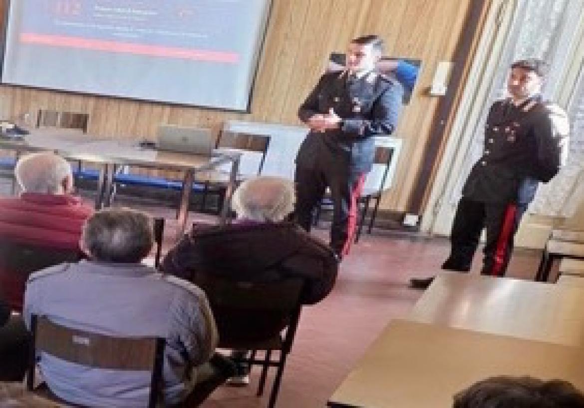 Carabinieri, incontro anti-truffe con i cittadini di Borgo San Siro