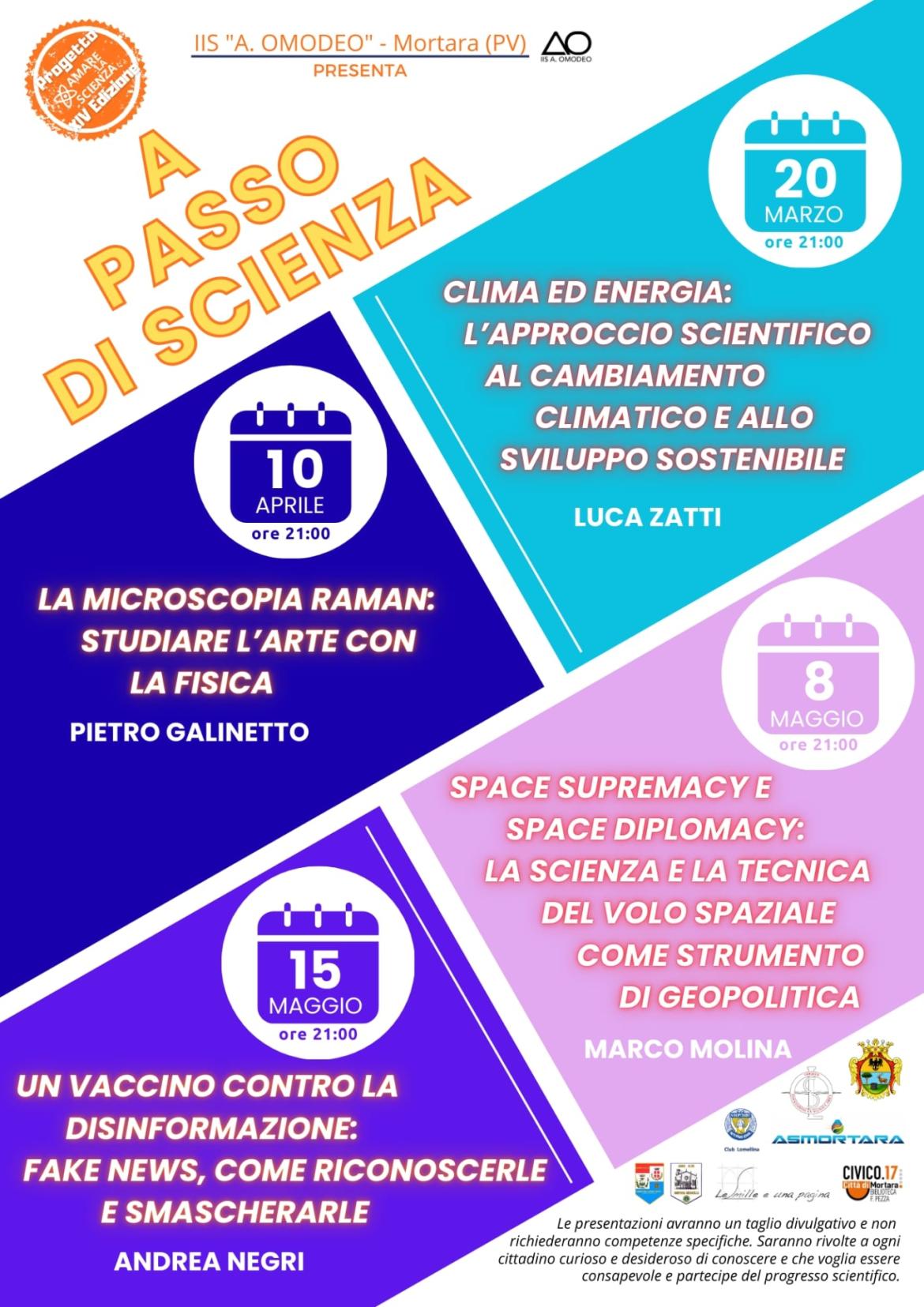 In primavera l'istituto Omodeo va "A passo di scienza"