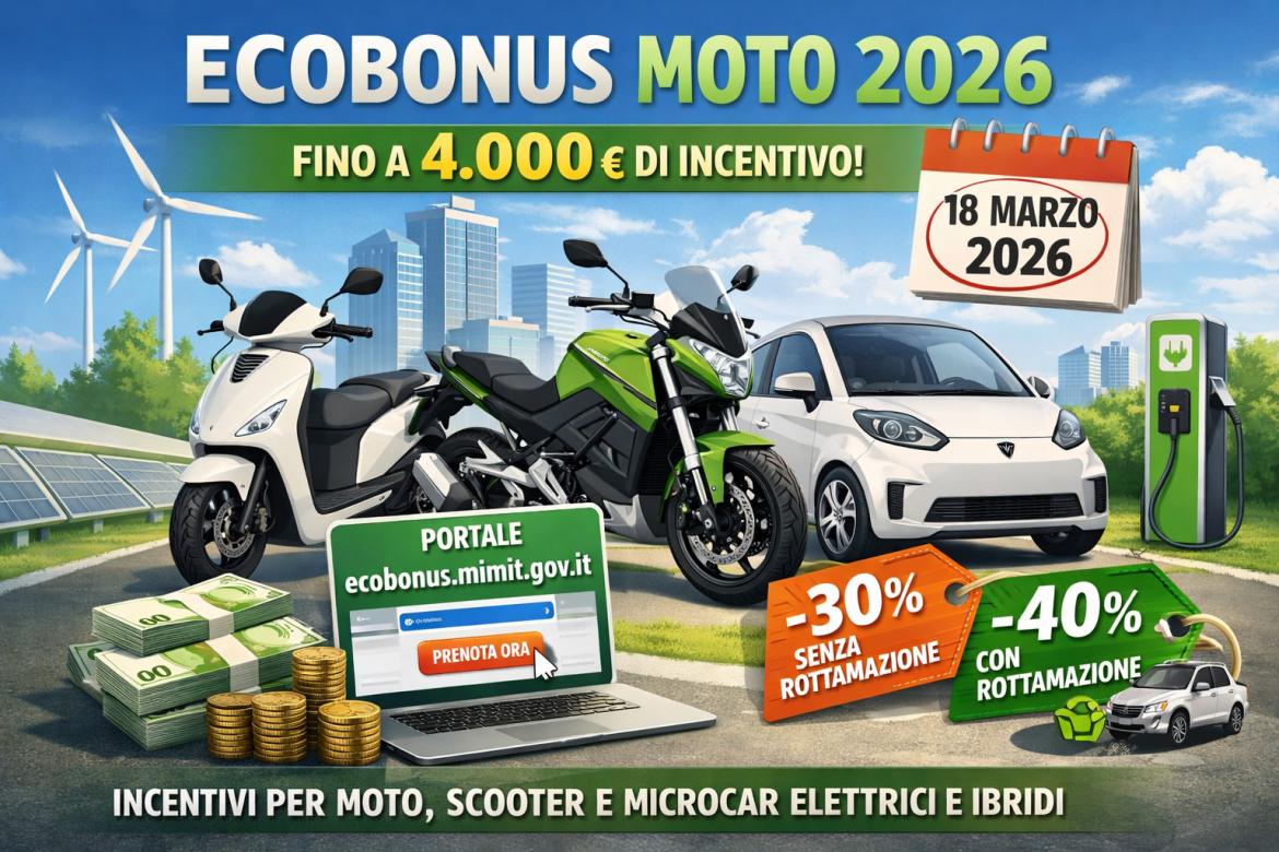 Al via da oggi gli ecobonus per moto e scooter ibridi o elettrici
