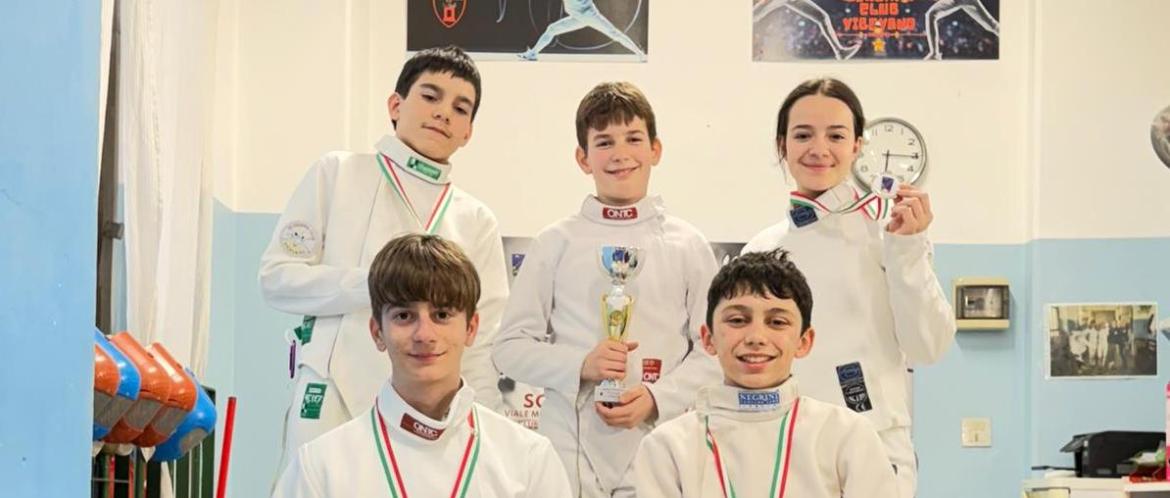 Scherma Club Vigevano, cinque atleti alle finali della terza prova del Gran Premio Giovanissimi
