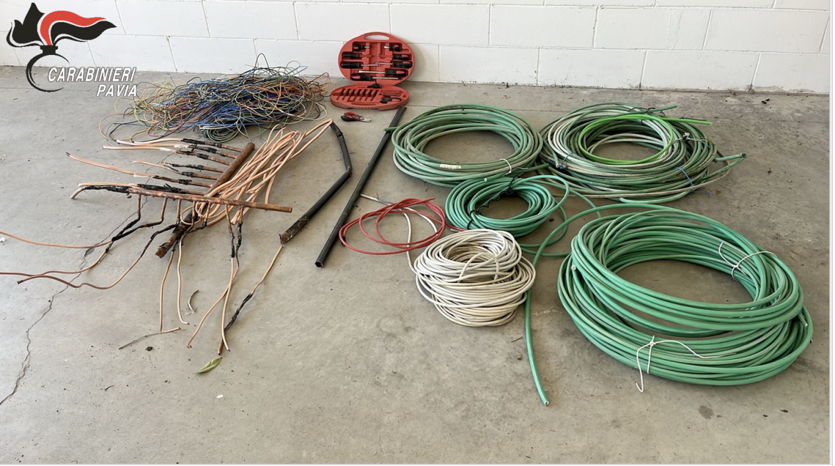 In trasferta per rubare un quintale di rame