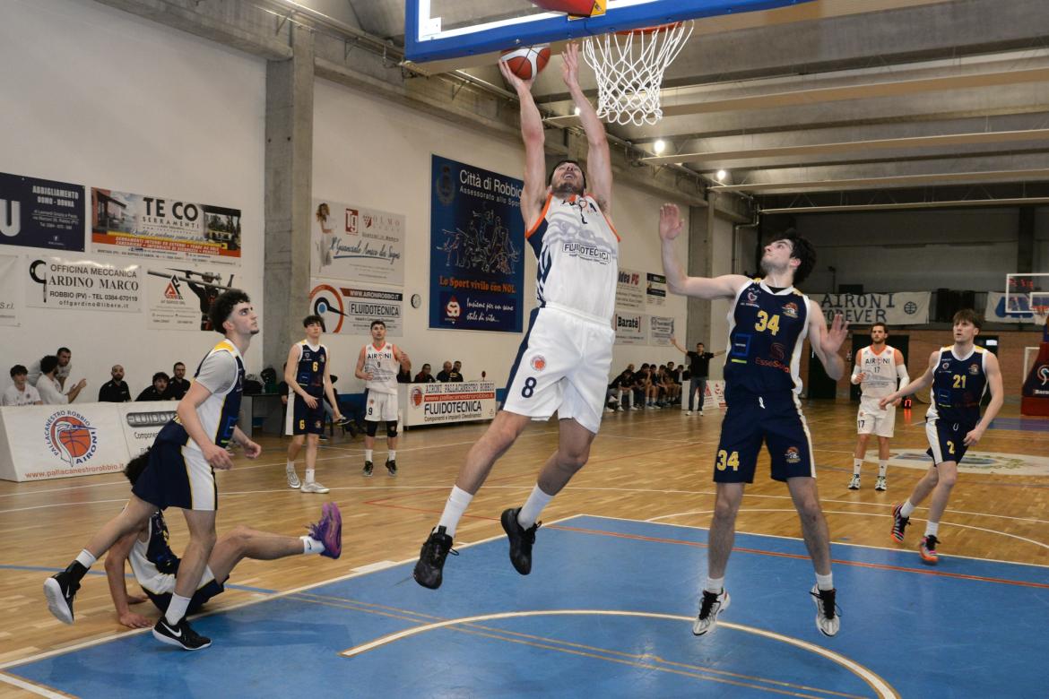 Basket, serie C: la Fludotecnica Robbio cede di misura (80-82) alla Casoratese in gara-1 di play-out