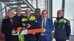 Donata una motosega professionale alla Protezione civile di Vigevano