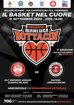 Basket, l'8 settembre la 3° edizione del "Memorial Gianluca Bottacin"