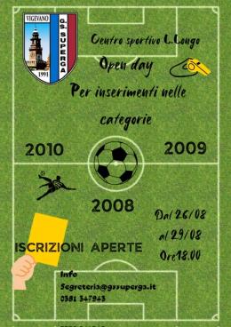 Calcio, da lunedì a giovedi "open day" del Superga