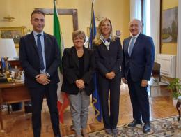 Nuovi dirigenti della polizia di Stato in visita al prefetto di Pavia