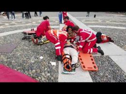 La Croce rossa di Vigevano in piazza per presentare i nuovi corsi