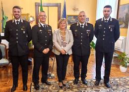 Il Prefetto di Pavia incontra i nuovi ufficiali dei carabinieri