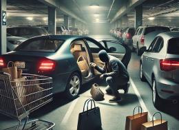 Furto della borsa nel posteggio interrato del supermercato