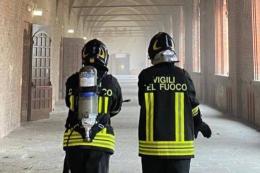 Scatta l'allarme antincendio e il Castello Visconteo di Pavia si riempie di una nuvola di polvere