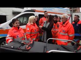 Grazie alle donazioni, la Croce Azzurra di Vigevano ha acquistato una nuova ambulanza