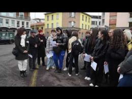 Vigevano: dalla panchina rossa, alla cerimonia davanti alla stazione ferroviaria