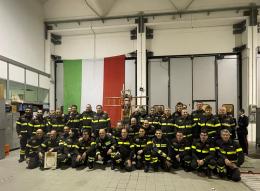 I vigili del fuoco di Mortara hanno festeggiato Santa Barbara
