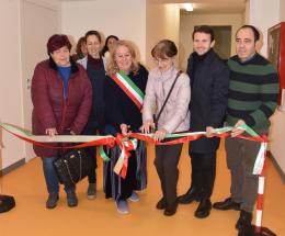 Taglio del nastro al nuovo refettorio della scuola Anna Botto