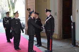 Il Comandante Interregionale Carabinieri “Pastrengo” in visita a Pavia