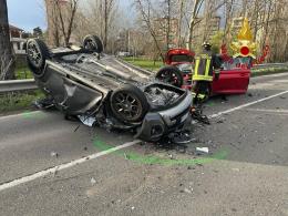Incidente ad Abbiategrasso: due feriti. Disagi al traffico