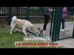 Inaugurata la nuova area cani: 900 mq con percorso agility e fontanella