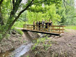 Nuova passerella sul torrente Rottone