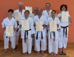 Karate, otto atleti agli esami per cinture nere