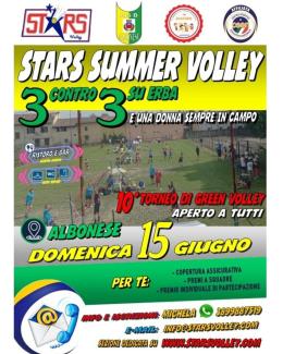 Volley, domenica 15 giugno la 10a edizione del torneo Stars Summer