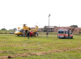 Un ragazzo di 24 anni si infortuna a Sartirana. Soccorso in elicottero